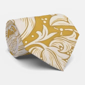 William Morris Gouden Bachelors Button Bloem Stropdas (Opgerold)