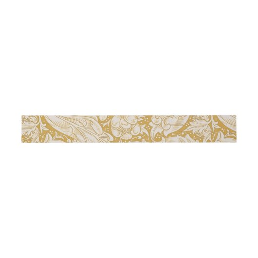 William Morris Gouden Bachelors Button Bloem Uitnodigingen Wikkel (Vlak)