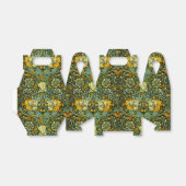 William Morris Gouden Kamperfoelie Bloem Behang Bedankdoosjes (Uitgevouwen)