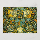 William Morris Gouden Kamperfoelie Bloem Behang Briefkaart (Voorkant)