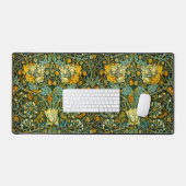 William Morris Gouden Kamperfoelie Bloem Behang Bureaumat (Keyboard & Muis)