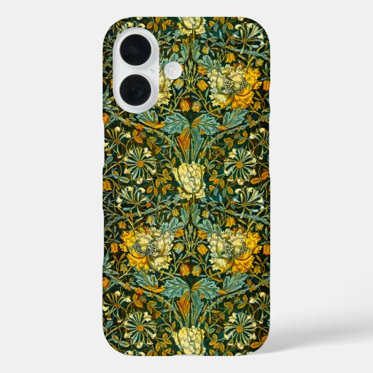 William Morris Gouden Kamperfoelie Bloem Behang Case-Mate iPhone Case (Achterkant)
