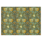 William Morris Gouden Kamperfoelie Bloem Behang Tafelkleed (Voorkant (Horizontaal))