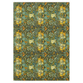 William Morris Gouden Kamperfoelie Bloem Behang Tafelkleed (Voorkant)