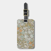 William Morris Gouden Lelie Blauw Goud Klassiek Bagagelabel (Voorkant verticaal)