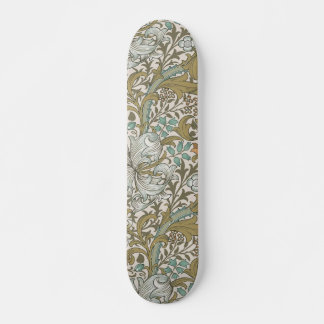 William Morris Gouden Lelie Blauw Goud Klassiek Persoonlijk Skateboard