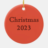 William Morris Gouden Lelie Bloempatroon Keramisch Ornament (Achterkant)