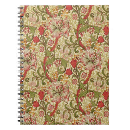 William Morris Gouden Lelie Bloempatroon Notitieboek