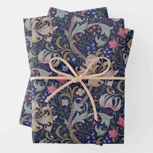 William Morris, Gouden Lelie Inpakpapier Vel (In situ)