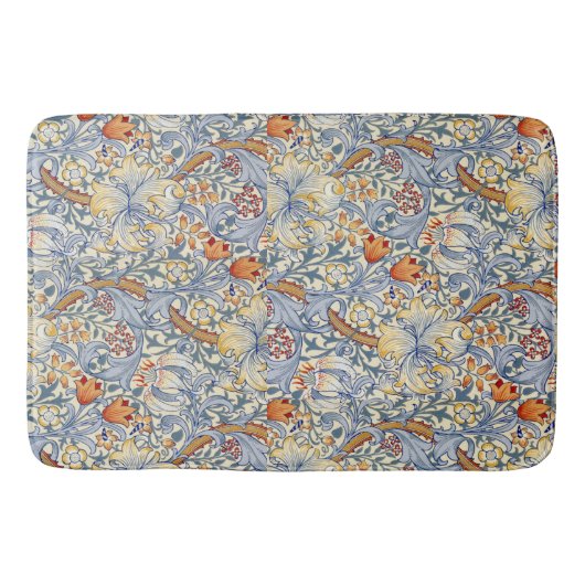 William Morris Gouden Lelie Victoriaans Behang Badmat (Voorkant)