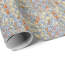 William Morris Gouden Lelie Victoriaans Behang Cadeaupapier