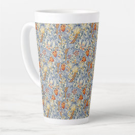 William Morris Gouden Lelie Victoriaans Behang Latte Mok