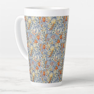 William Morris Gouden Lelie Victoriaans Behang Latte Mok