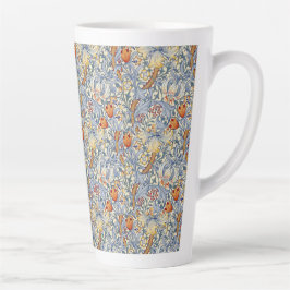 William Morris Gouden Lelie Victoriaans Behang Latte Mok