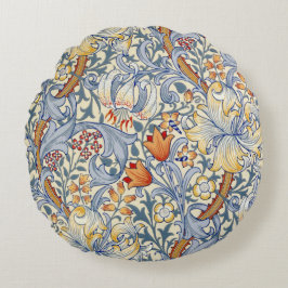 William Morris Gouden Lelie Victoriaans Behang Rond Kussen