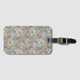 William Morris Gouden Lelie Victoriaanse Botanisch Bagagelabel