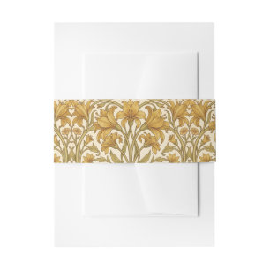 William Morris Gouden Lelie Vintage Bloemendesign Uitnodigingen Wikkel