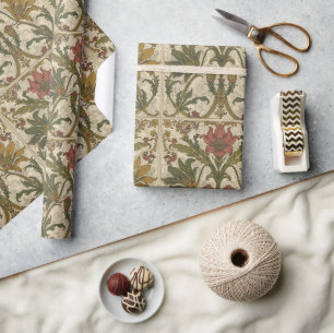 William Morris Gouden Lelie Vintage Pre-Raphaelite Cadeaupapier