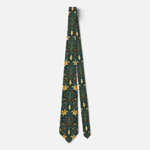 William Morris Gouden Lelie Vintage Pre-Raphaelite Stropdas