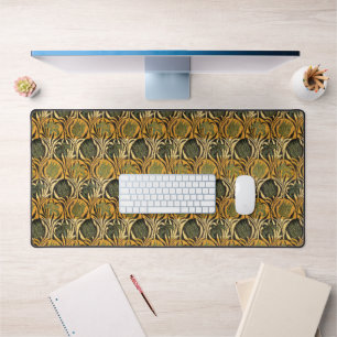 William Morris Gouden Tulp Lelie Vintage Behang Bureaumat