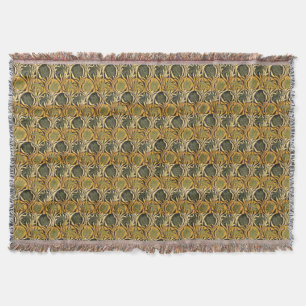 William Morris Gouden Tulp Lelie Vintage Behang Deken