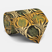 William Morris Gouden Tulp Lelie Vintage Behang Stropdas (Opgerold)