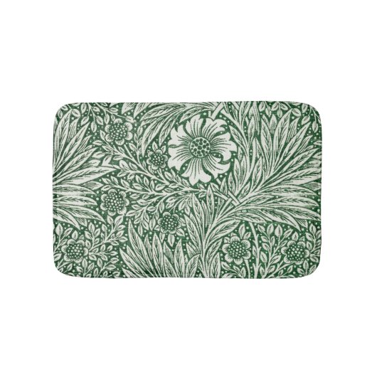 william morris goudsbloem groen bloem badmat (Voorkant)
