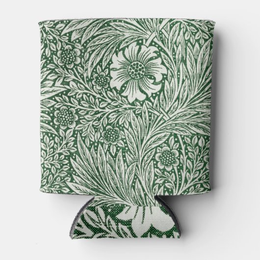 william morris goudsbloem groen bloem blikjeskoeler (Voorkant)