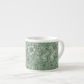 william morris goudsbloem groen bloem espresso kop (Voorkant rechts)