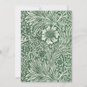 william morris goudsbloem groen bloem kaart (Achterkant)