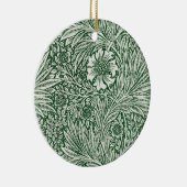 william morris goudsbloem groen bloem keramisch ornament (Rechts)