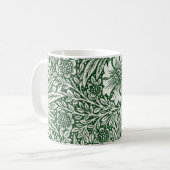 william morris goudsbloem groen bloem koffiemok (Voorkant links)
