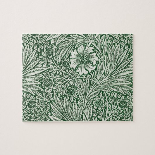william morris goudsbloem groen bloem legpuzzel (Horizontaal)