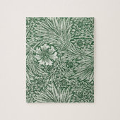 william morris goudsbloem groen bloem legpuzzel (Verticaal)
