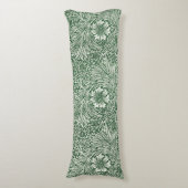 william morris goudsbloem groen bloem lichaamskussen (Voorkant Verticaal)