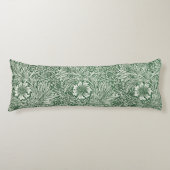 william morris goudsbloem groen bloem lichaamskussen (Voorkant)