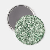 william morris goudsbloem groen bloem magneet (Voorkant / Achterkant)