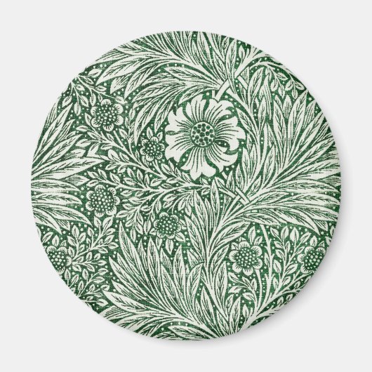 william morris goudsbloem groen bloem magneet (Voorkant)