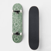william morris goudsbloem groen bloem persoonlijk skateboard (Voorkant)
