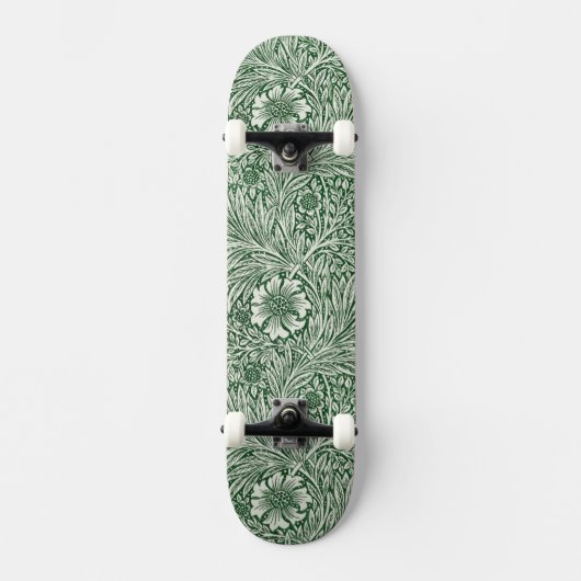 william morris goudsbloem groen bloem persoonlijk skateboard (Voorkant)