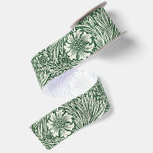 william morris goudsbloem groen bloem satijnen lint (Achterkant)