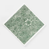 william morris goudsbloem groen bloem servet (Hoek)