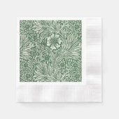 william morris goudsbloem groen bloem servet (Voorkant)