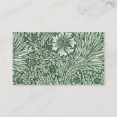 william morris goudsbloem groen bloem visitekaartje (Achterkant)