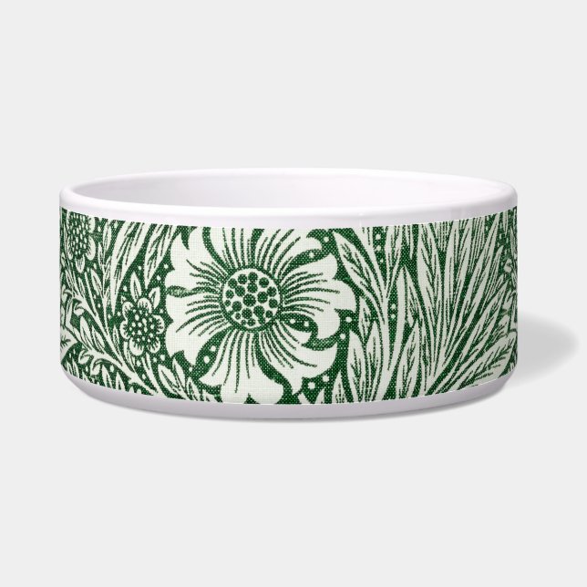 william morris goudsbloem groen bloem voerbakje (Voorkant)