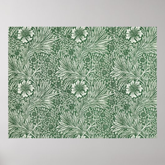 william morris goudsbloem groene bloem bloem wallp poster (Voorkant)