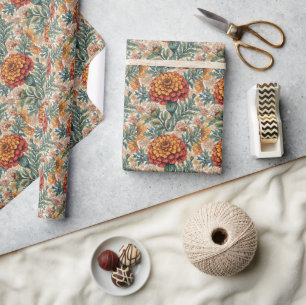 William Morris goudsbloem Vintage bloemmotief Cadeaupapier