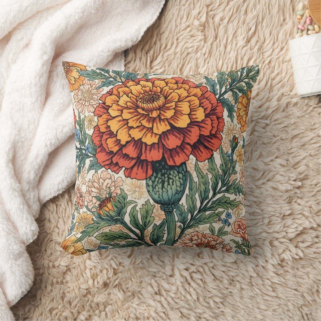 William Morris goudsbloem Vintage bloemmotief Kussen (Deken)