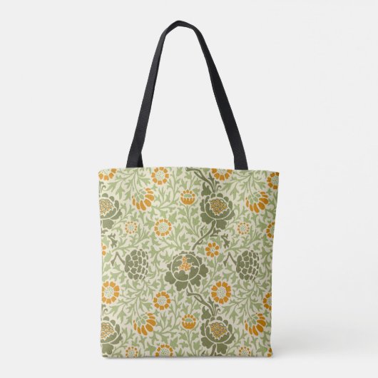 William Morris' Grafton (1883) beroemd patroon Tote Bag (Achterkant)