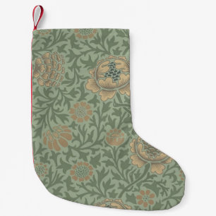 William Morris Grafton bloempatroon saliegroen Kleine Kerstsok